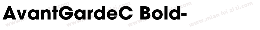 AvantGardeC Bold字体转换